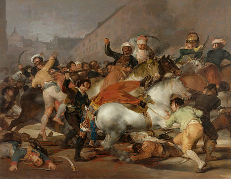 Charge des Mamelouks - qui reflète la lutte de rue de ce jour – par Francisco Goya